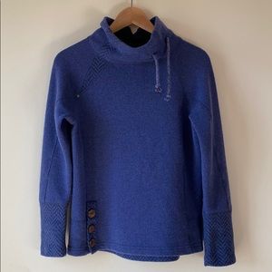Prana cowl neck wool blend sweater
